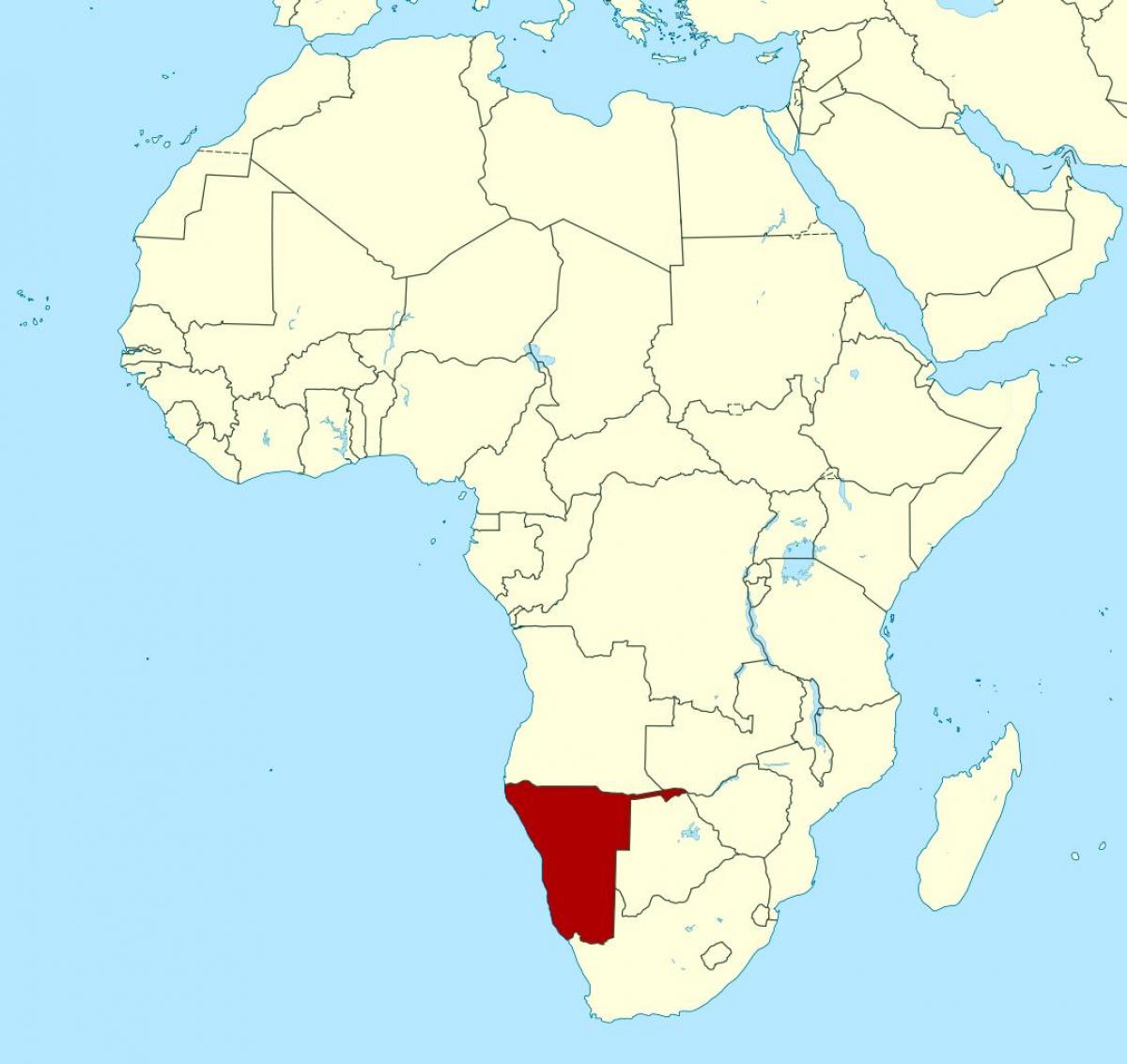Harta Namibia, africa