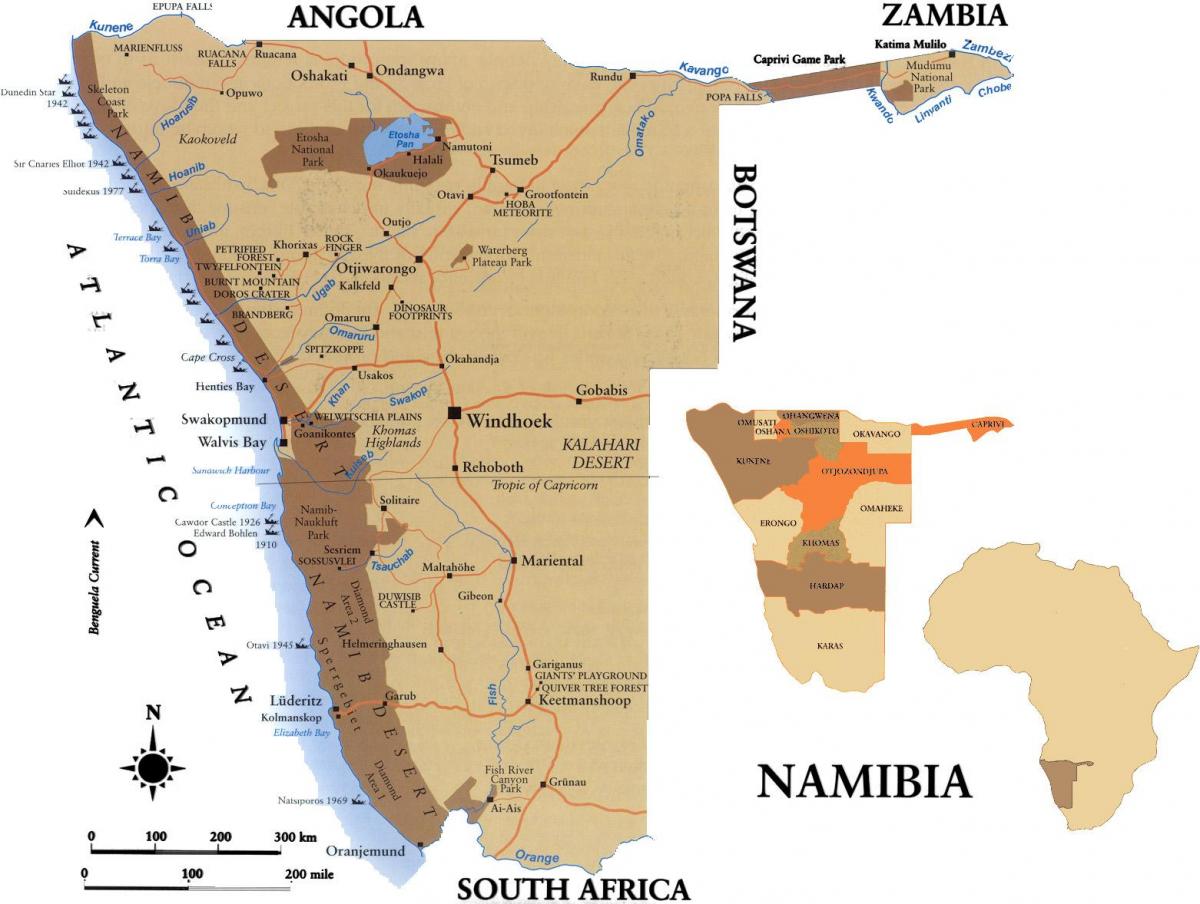 Harta skillsmap Namibia
