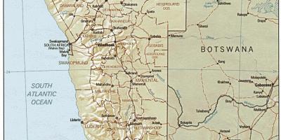 Harta Namibia ferma